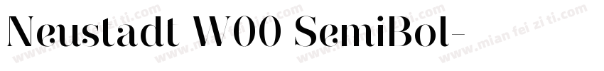 Neustadt W00 SemiBol字体转换